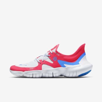 Nike Free RN 5.0 - Férfi Futócipő - Piros/Szürke/Fehér/Kék